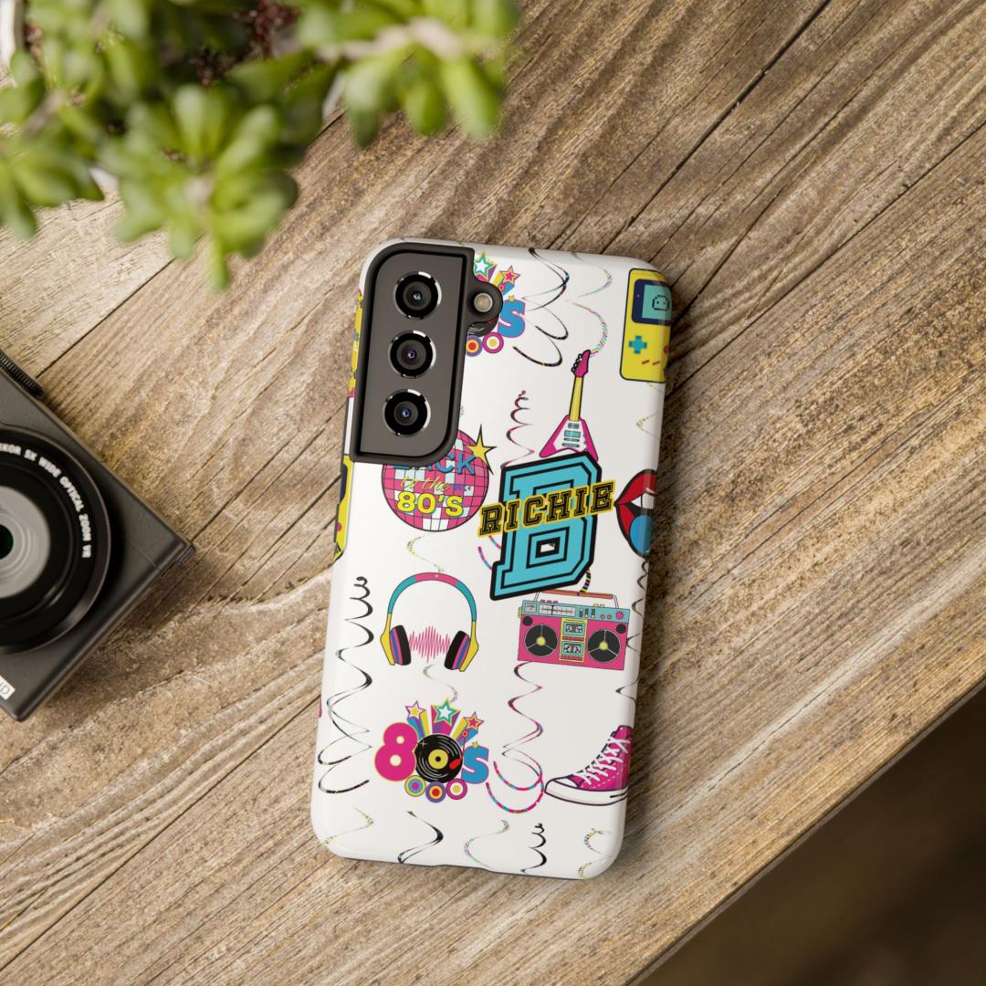 Richie B Brand - Tough Phone Cases - Get On With The 80s